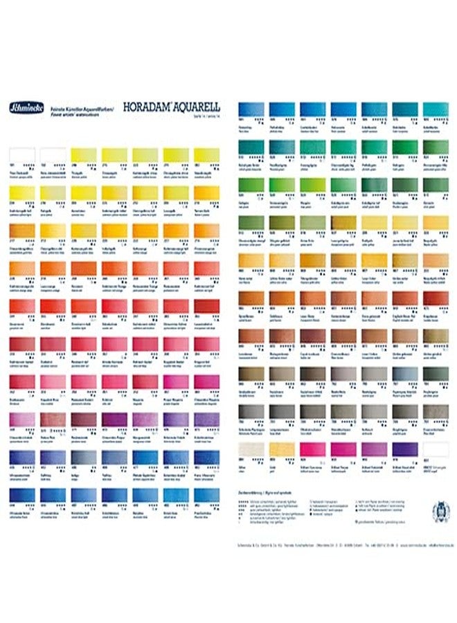 شمينك ألوان مائية من Schmincke HORADAM ® AQUARELL، أجود ألوان الفنانين المائية (5 مل، نيلي) - Image 5